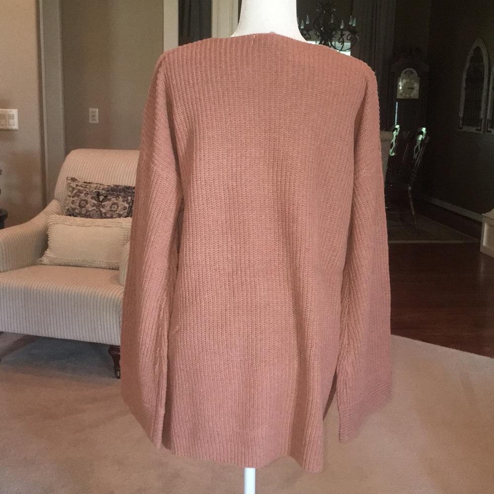 Listicle V Neck Bell Sleeve Pullover - Picture 8 of 10
